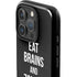 Eat Brains and Zombie On Black iPhone 16 Pro Max Impact Case